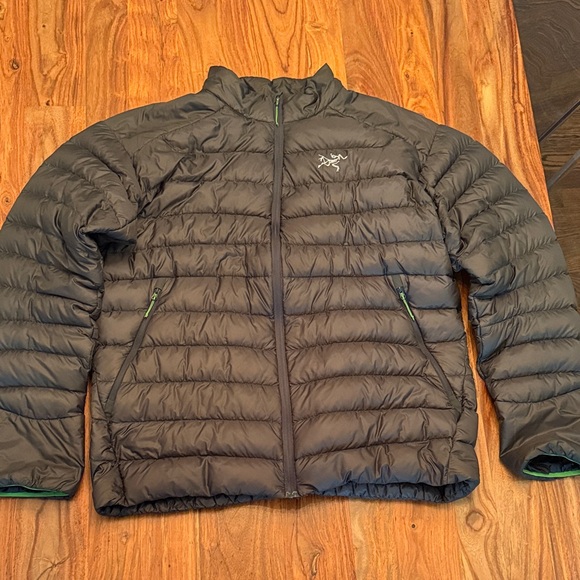 Arc'teryx Men's Cerium Gray/Dark Green Puffer Jacket XL - Picture 1 of 7
